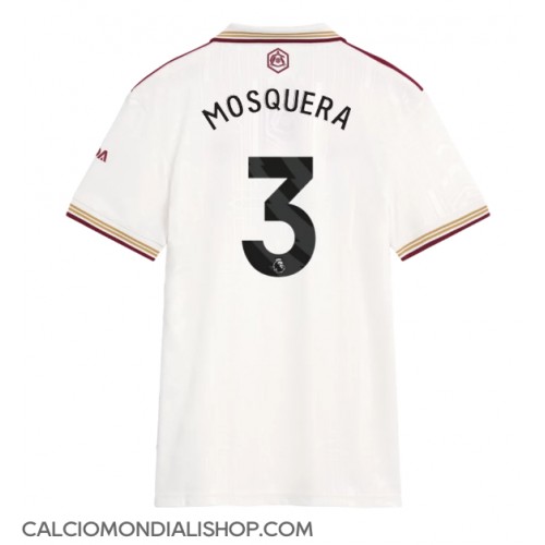 Maglie da calcio Arsenal Cristhian Mosquera #3 Terza Maglia Femminile 2025-26 Manica Corta